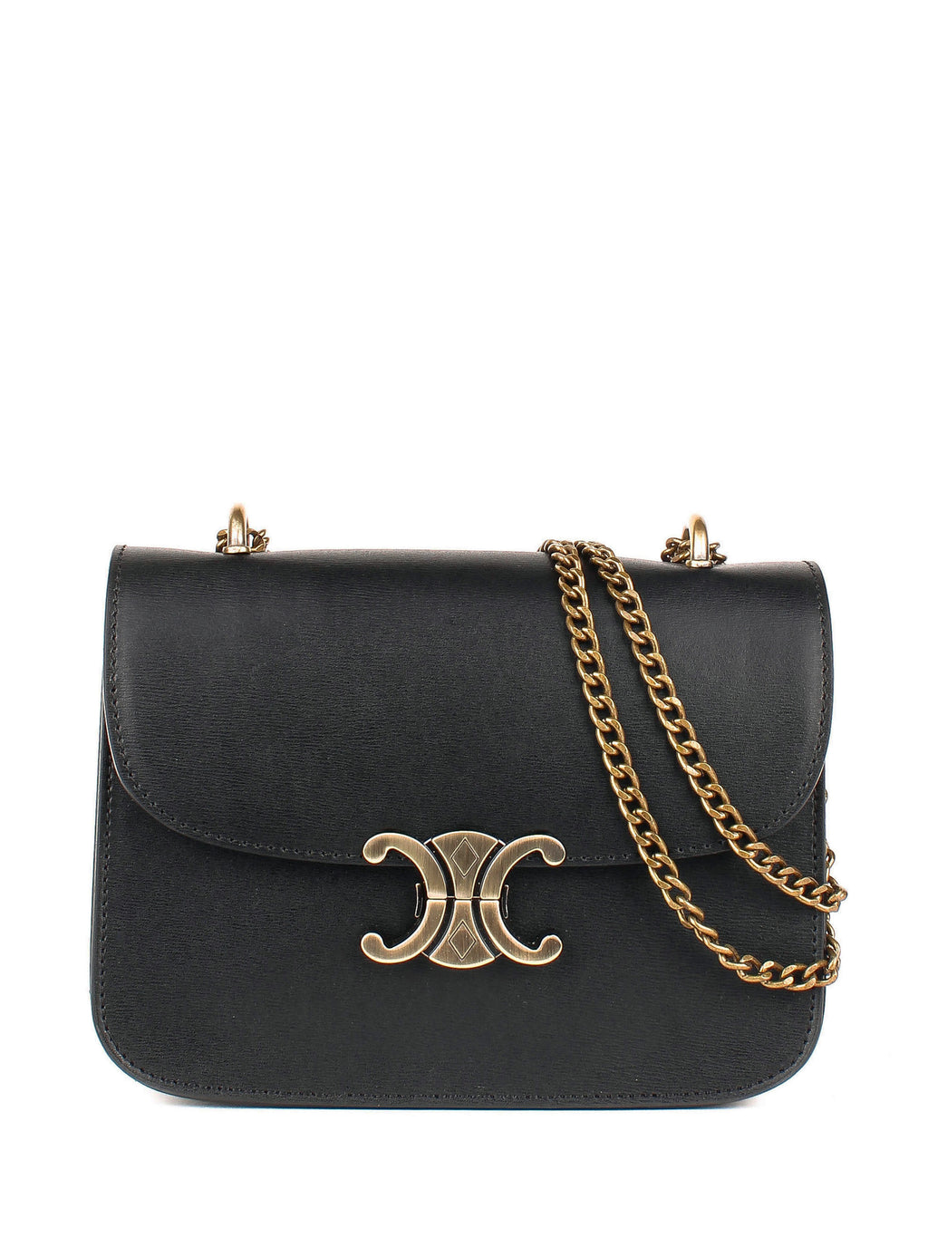 Bandolera de piel italiana Negro 4423-05-33