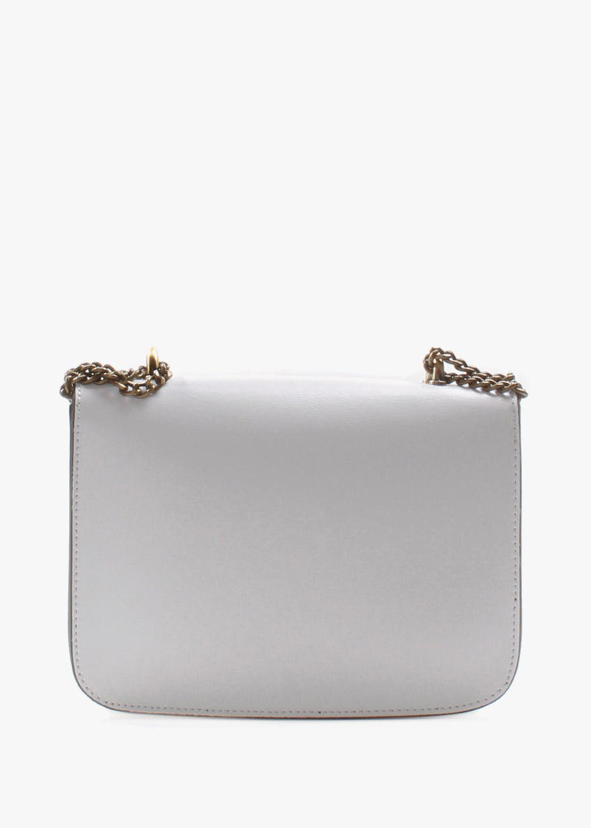 Bandolera de piel italiana Blanco 4423-16-33