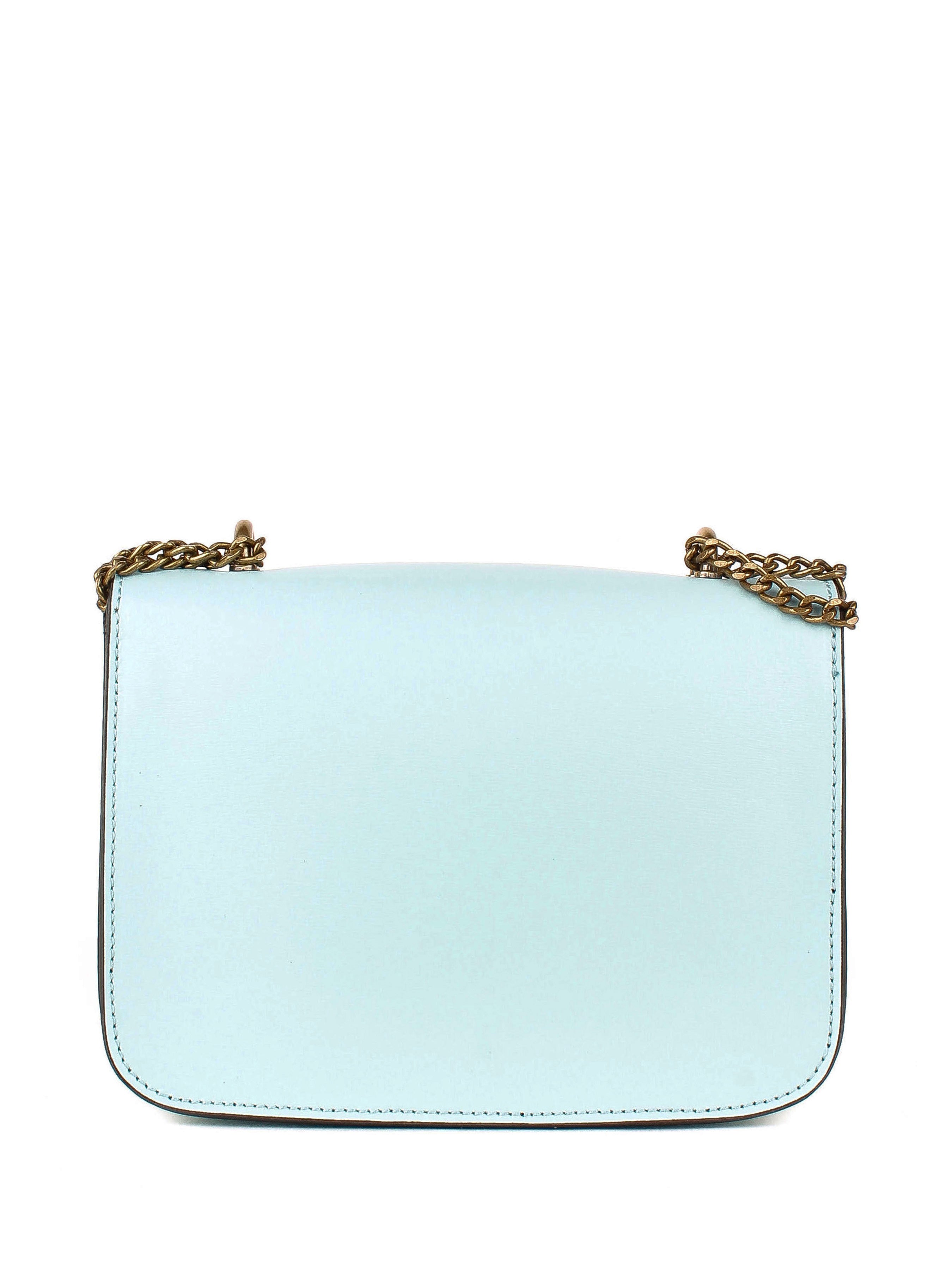 Bandolera de piel italiana Блакитний 4423-17-33