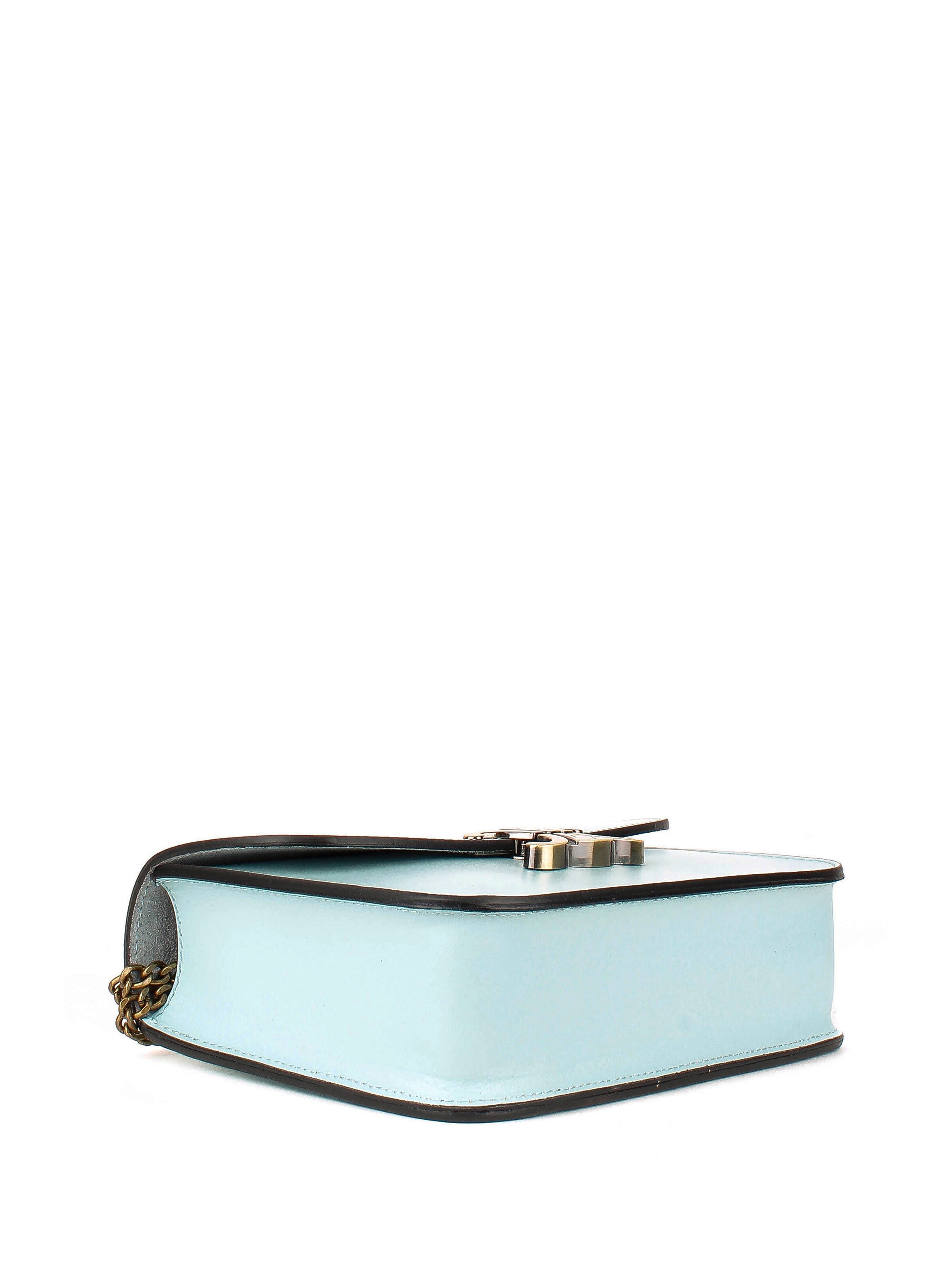 Bandolera de piel italiana Блакитний 4423-17-33