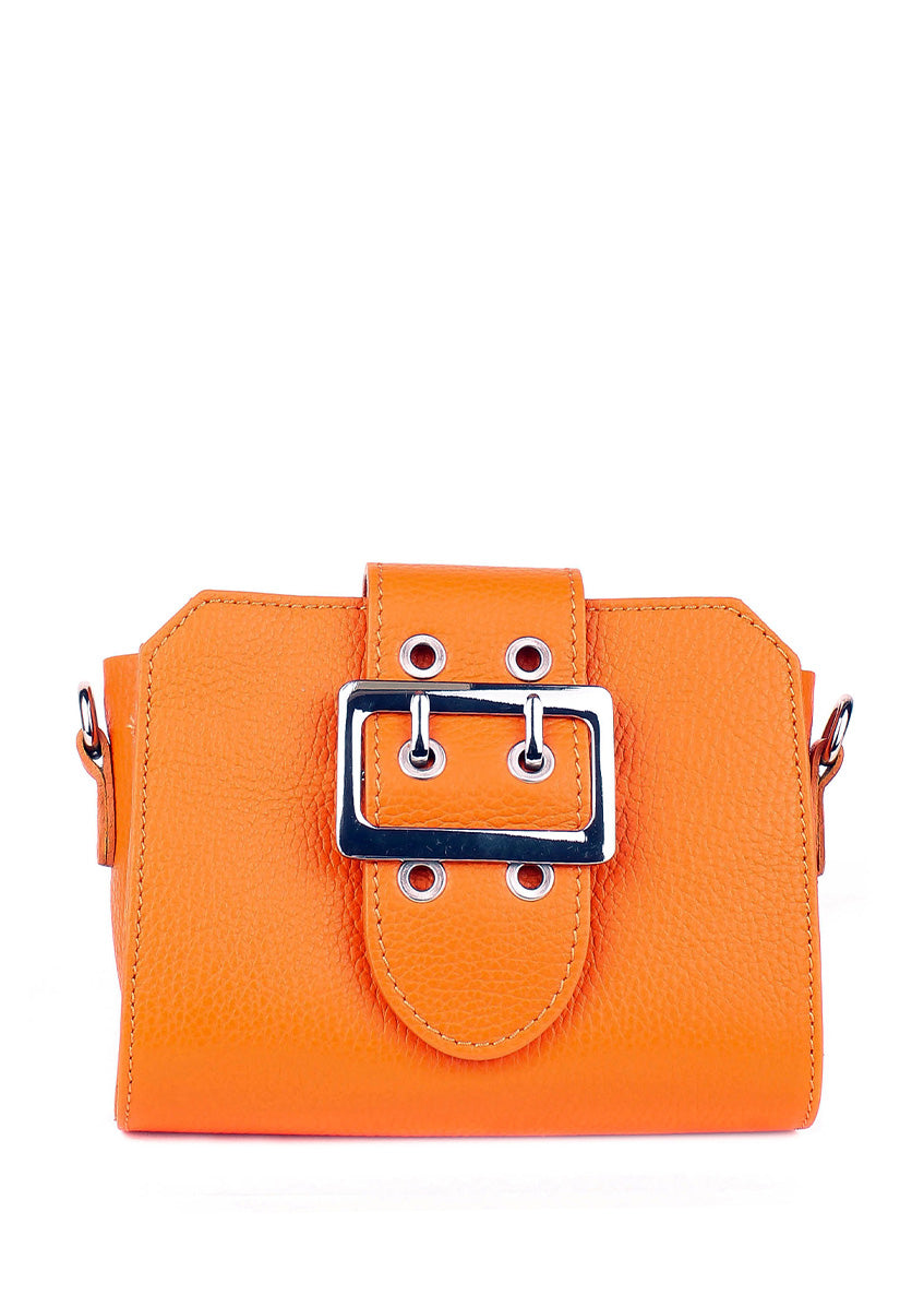 Bandolera de piel italiana Amarillo 2170-19-32