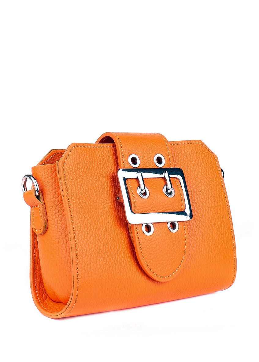 Bandolera de piel italiana Amarillo 2170-19-32