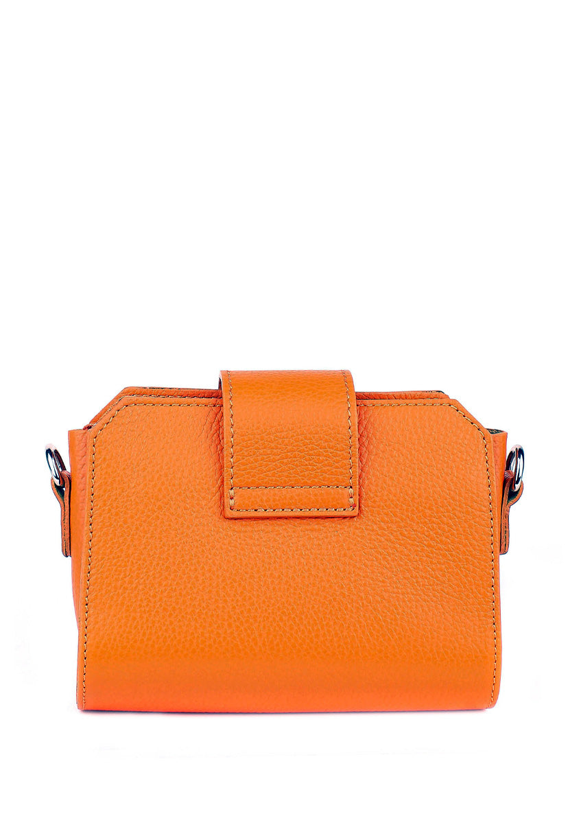 Bandolera de piel italiana Amarillo 2170-19-32