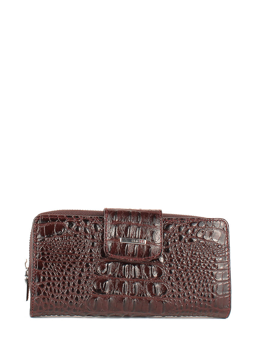 Cartera de piel italiana Marrón 1119-665