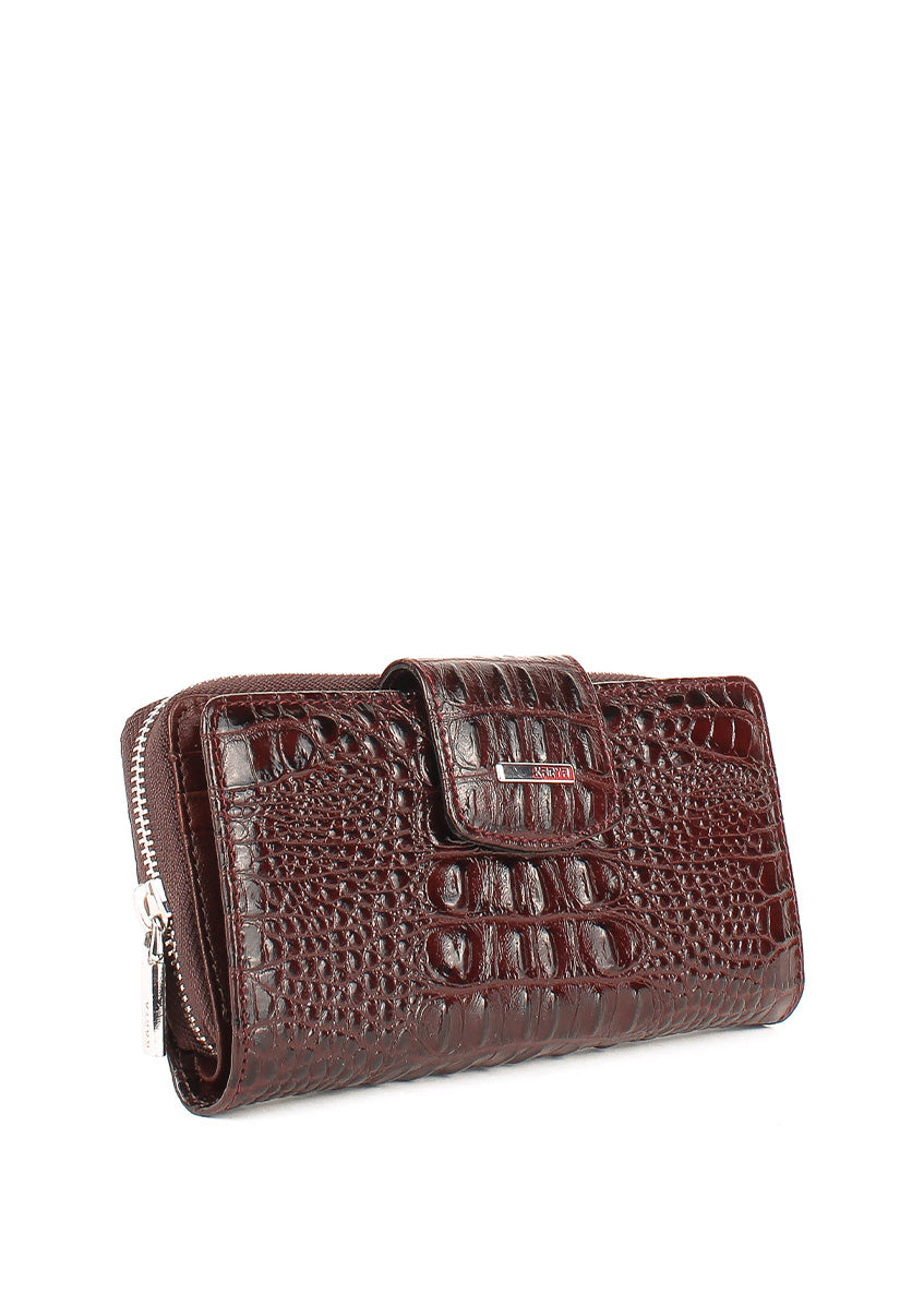 Cartera de piel italiana Marrón 1119-665