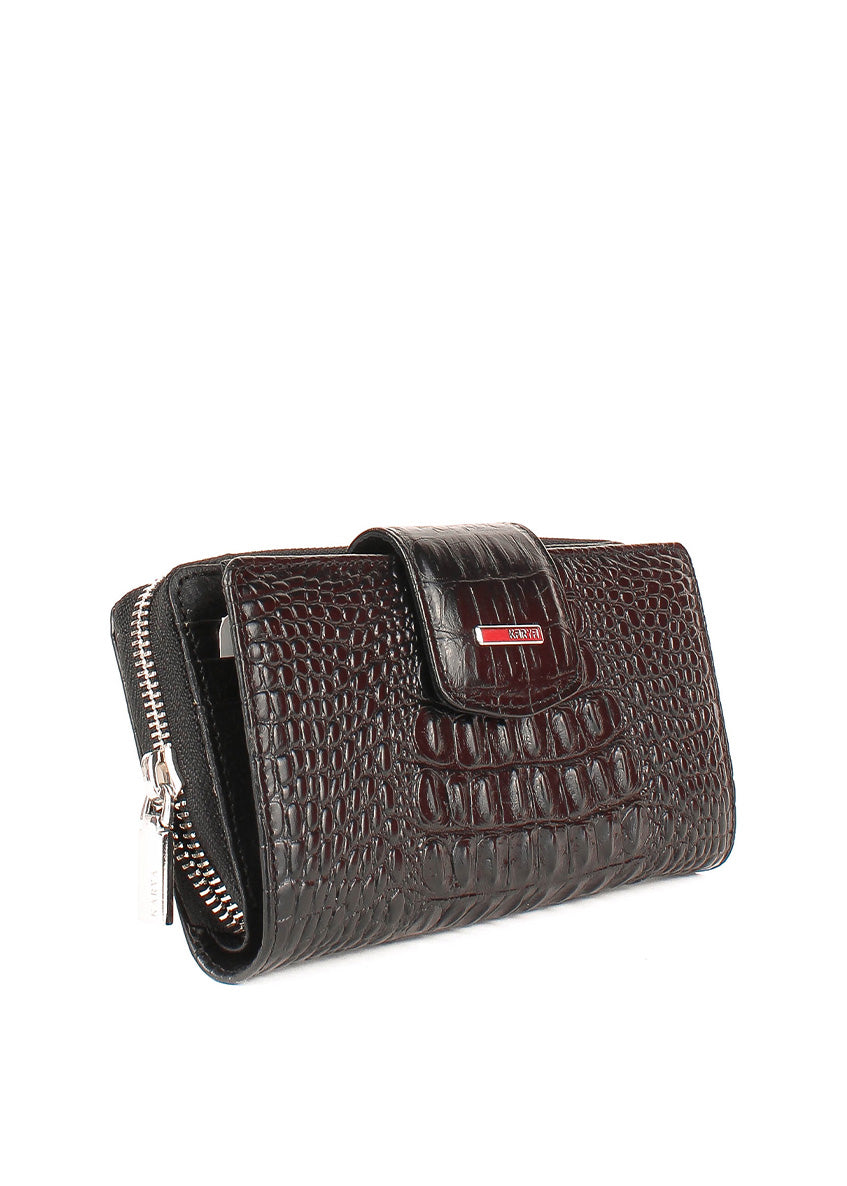 Cartera de piel italiana Negro 1119-645