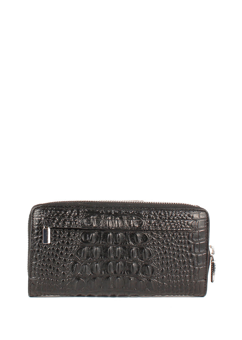 Cartera de piel italiana Negro 1119-645