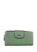 Cartera de piel italiana Verde 1119-632