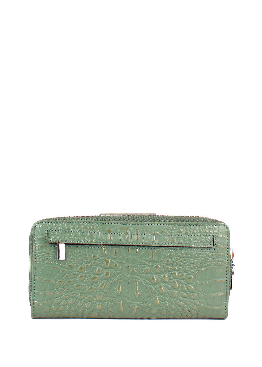Cartera de piel italiana Verde 1119-632