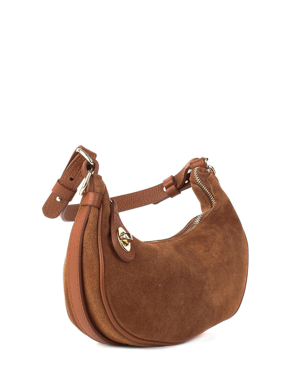 Bolso de hombro de piel italiana Rojo 4141-45-47