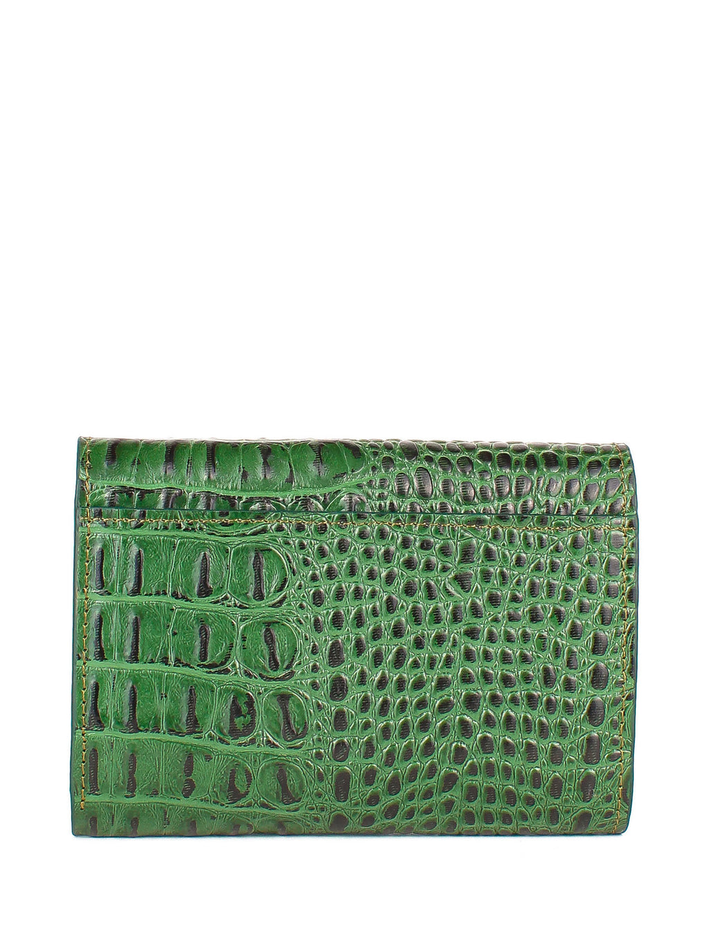 Cartera de piel italiana Verde 1178-544