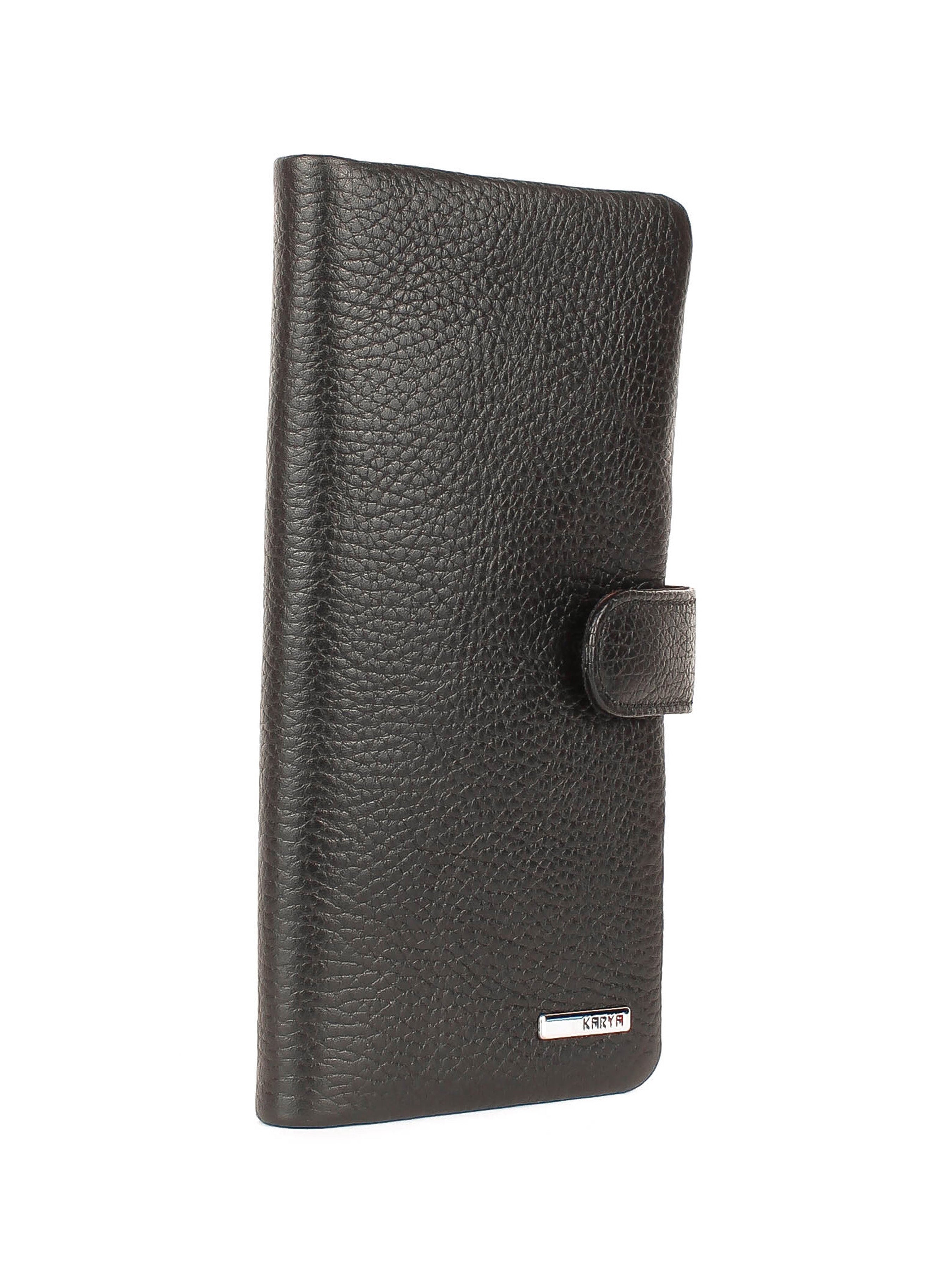 Cartera de piel italiana Negro 1129-45