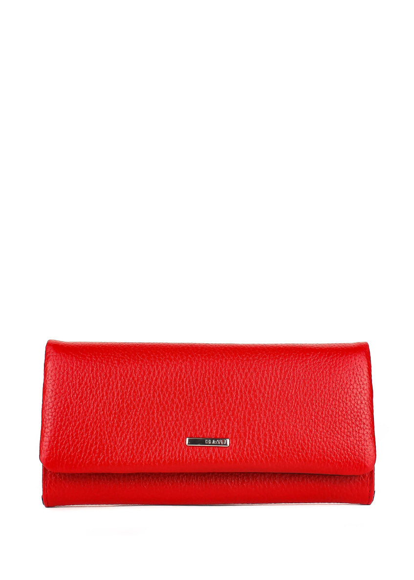Cartera de piel italiana Rojo 1159-4605