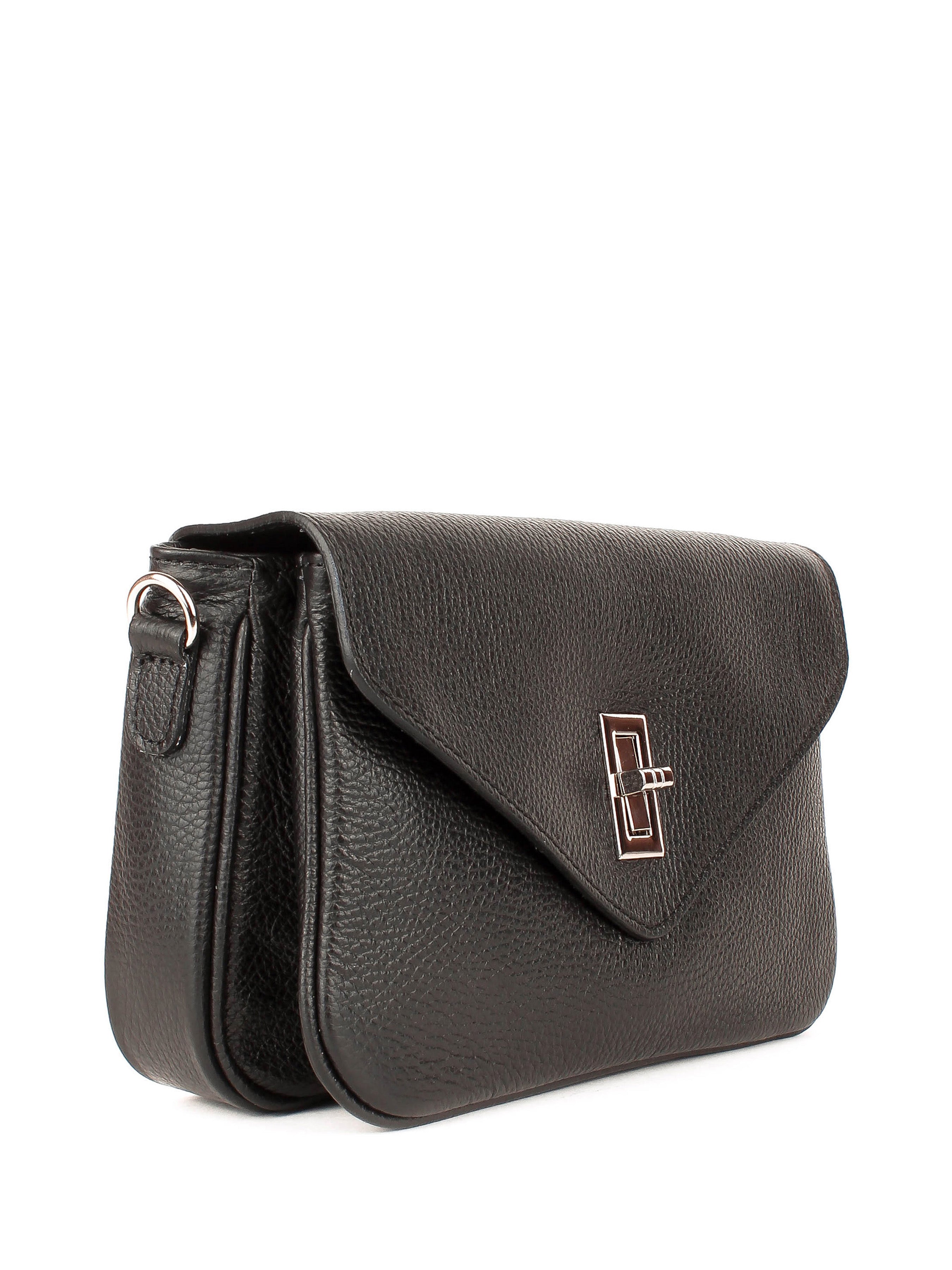 Bandolera de piel italiana Negro 3155-05-32