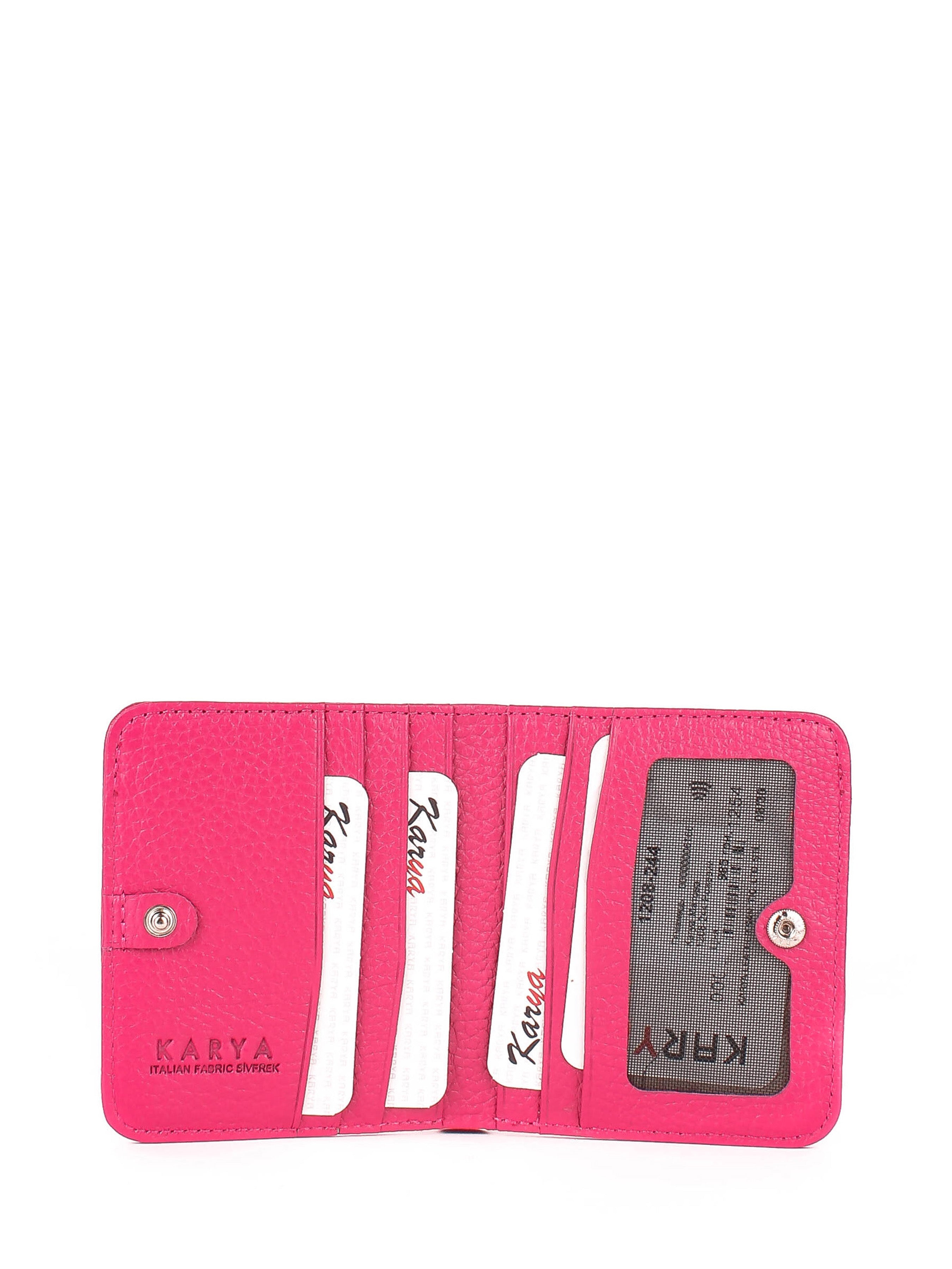 Cartera de piel italiana Rosa 1208-244