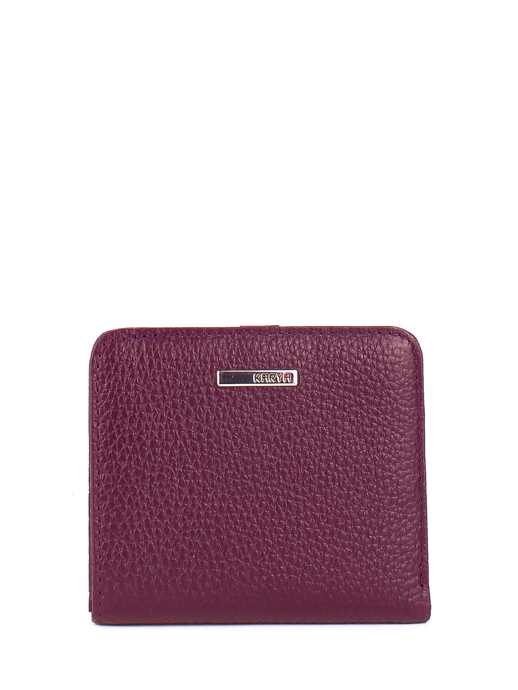 Cartera de piel italiana Morado 1208-242