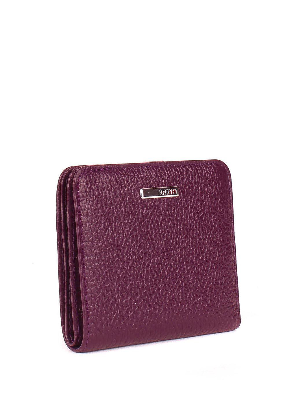 Cartera de piel italiana Morado 1208-242
