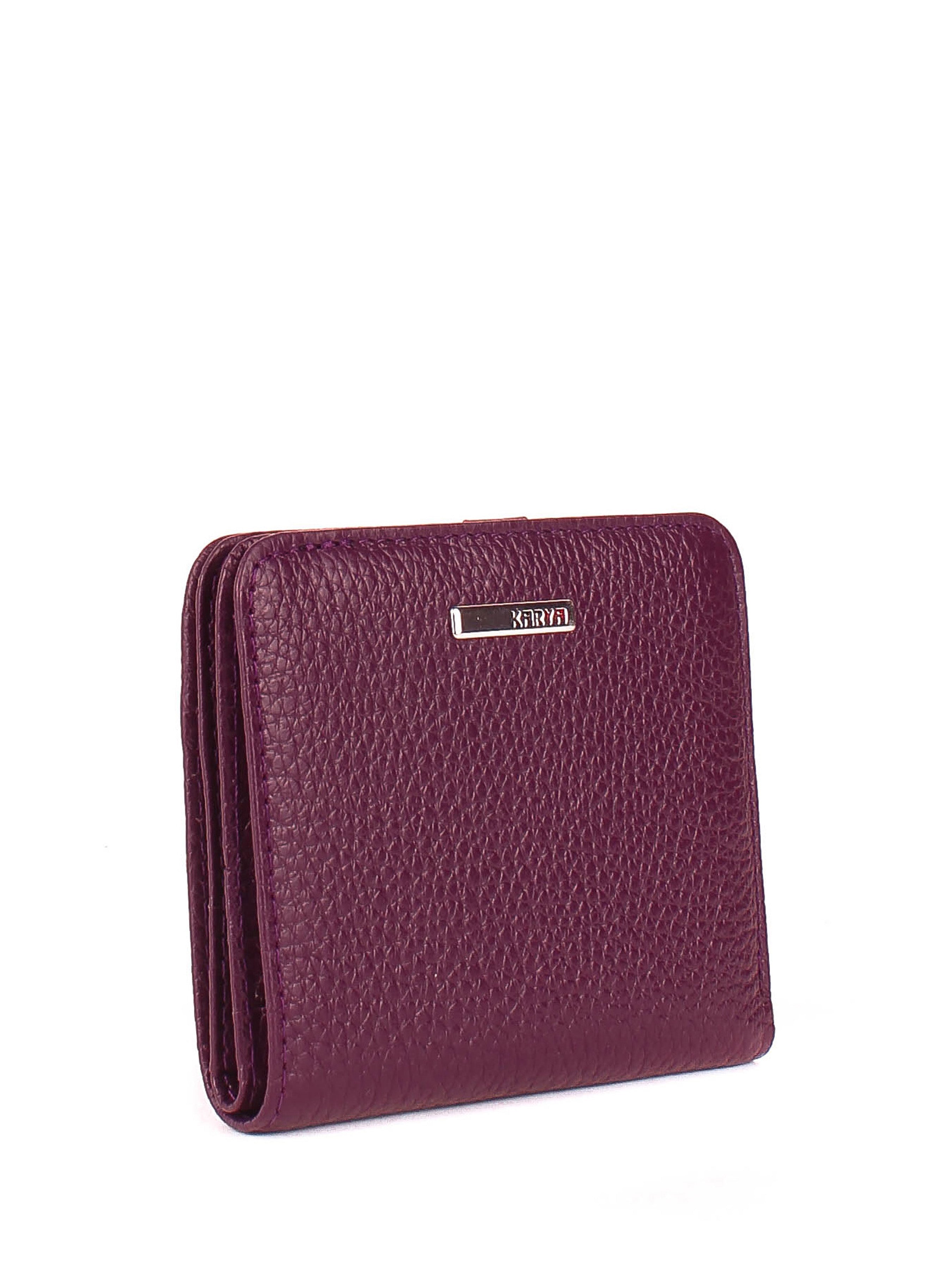 Cartera de piel italiana Morado 1208-242