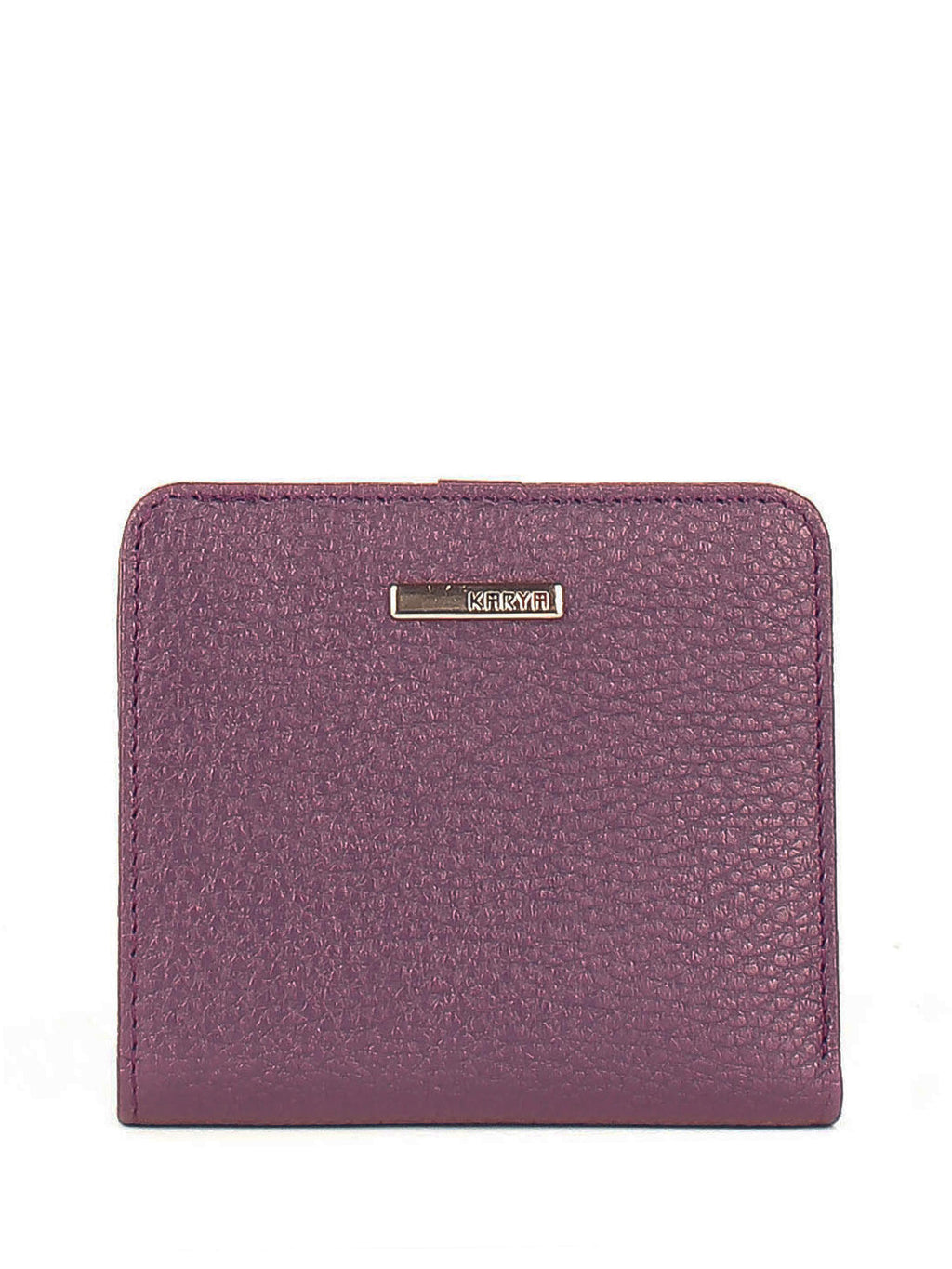 Cartera de piel italiana Morado 1208-242
