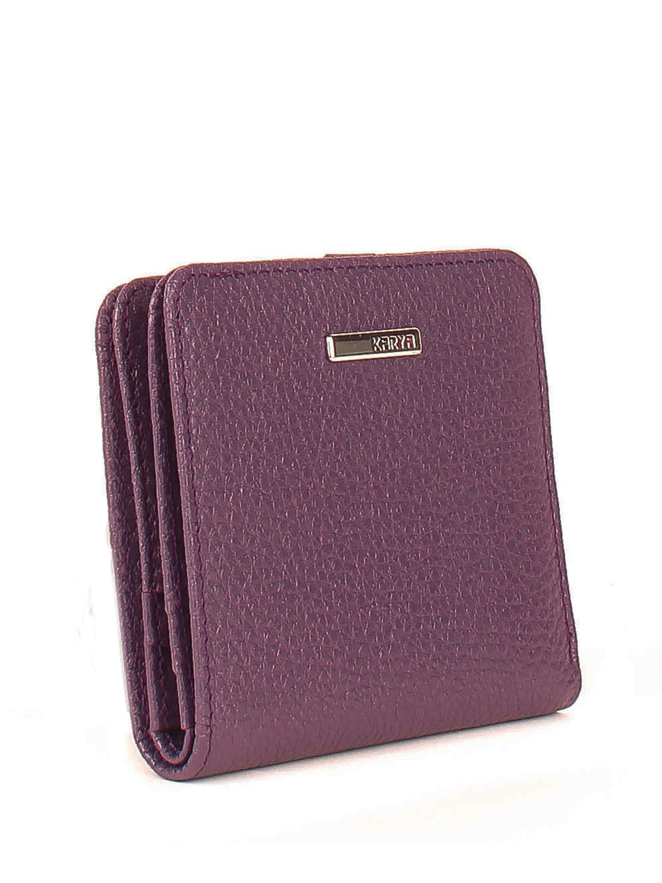 Cartera de piel italiana Morado 1208-242