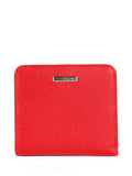 Cartera de piel italiana Rojo 1208-46
