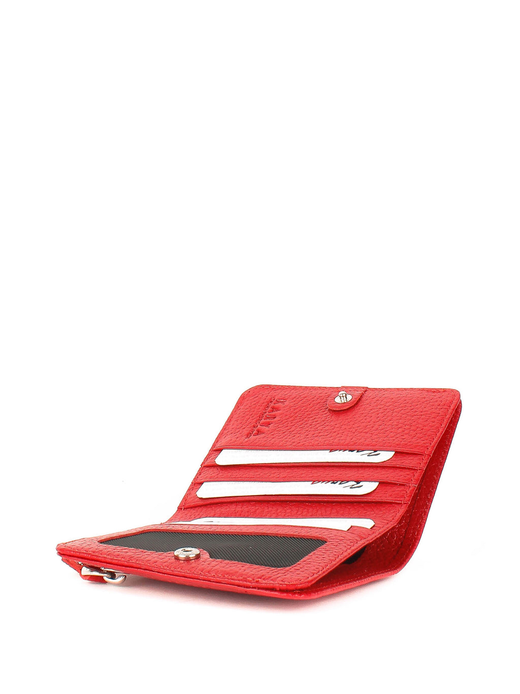 Cartera de piel italiana Rojo 1208-46