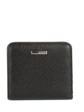 Cartera de piel italiana Negro 1208-45