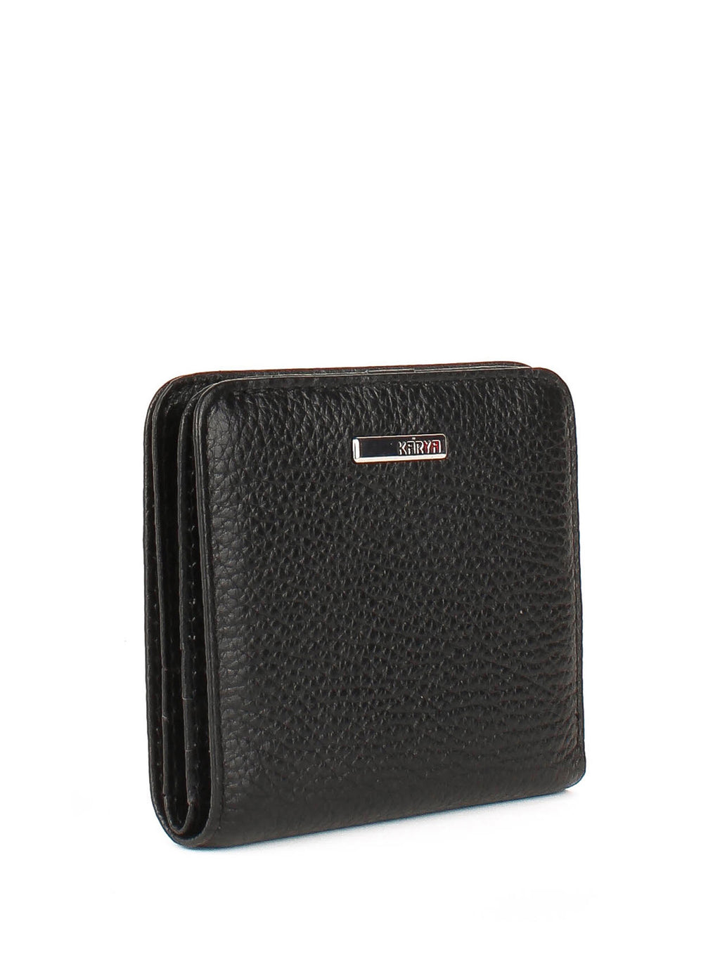 Cartera de piel italiana Negro 1208-45