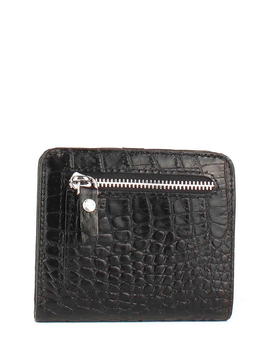 Cartera de piel italiana Negro 1208-53