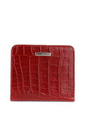 Cartera de piel italiana Rojo 1208-018