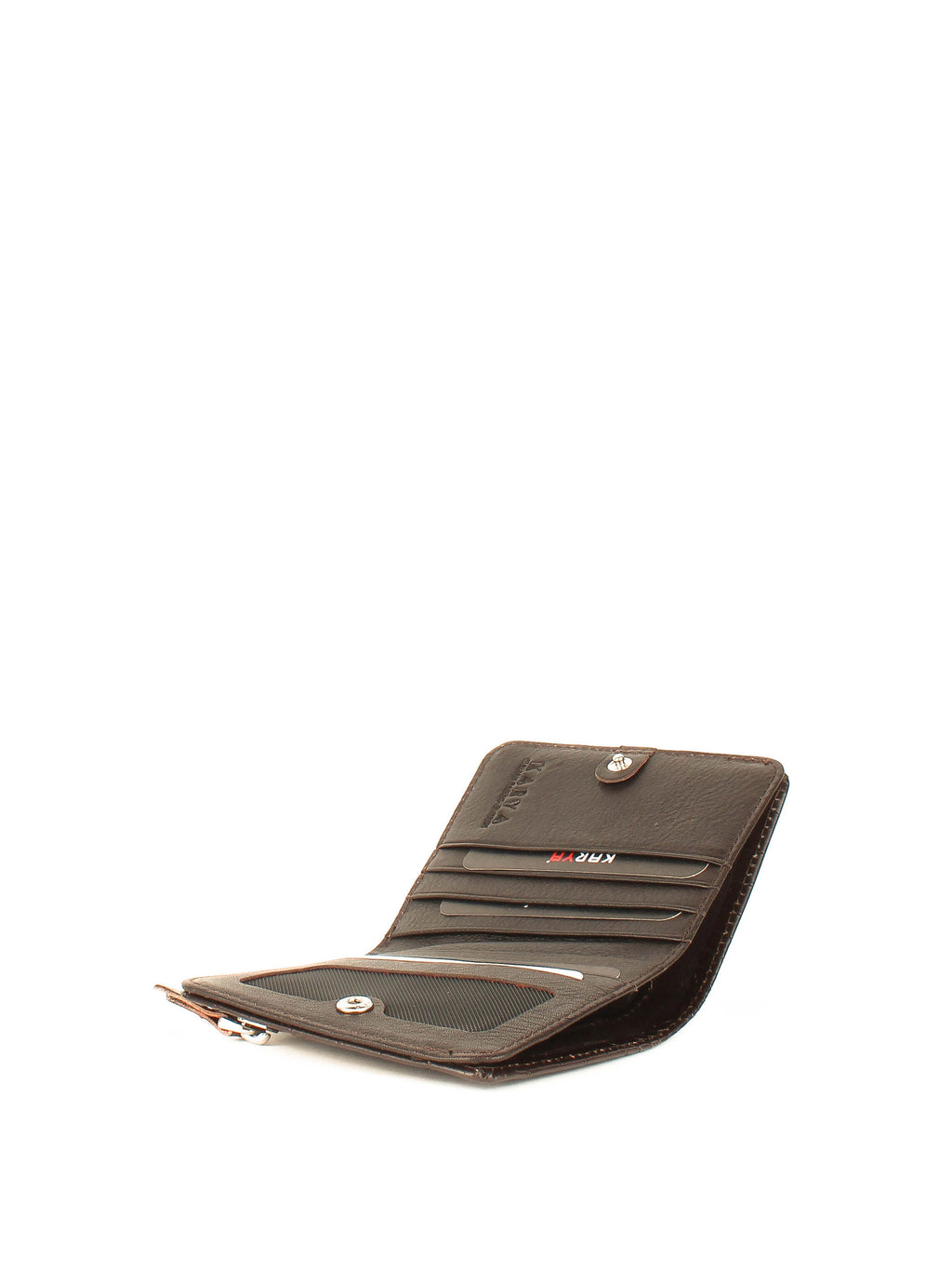 Cartera de piel italiana Marrón 1208-57