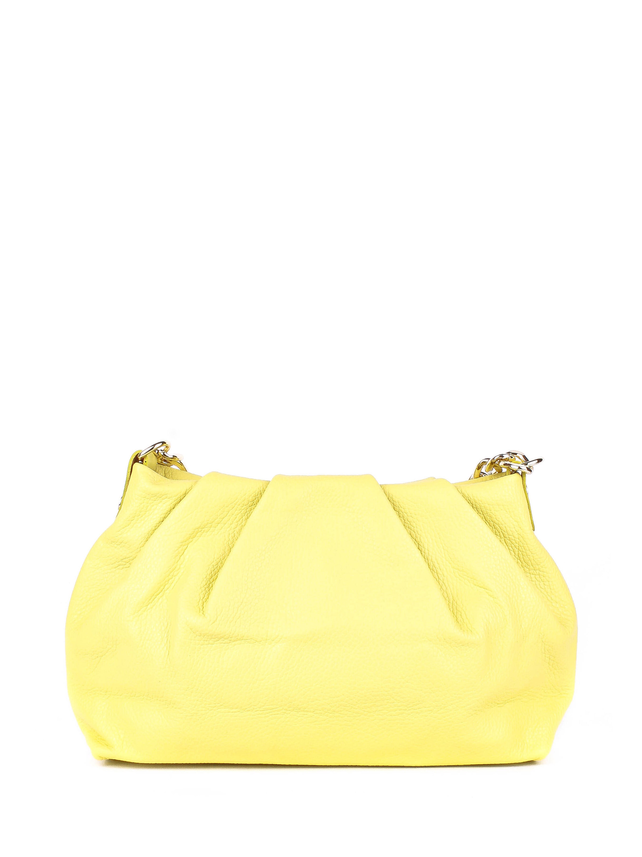 Bandolera de piel italiana Amarillo 7608-15-32