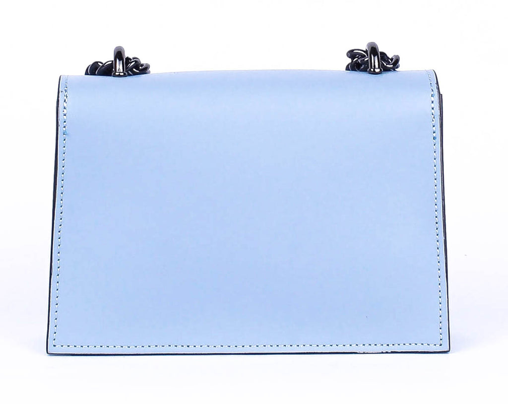 Bandolera de piel italiana Блакитний 3940-17-31