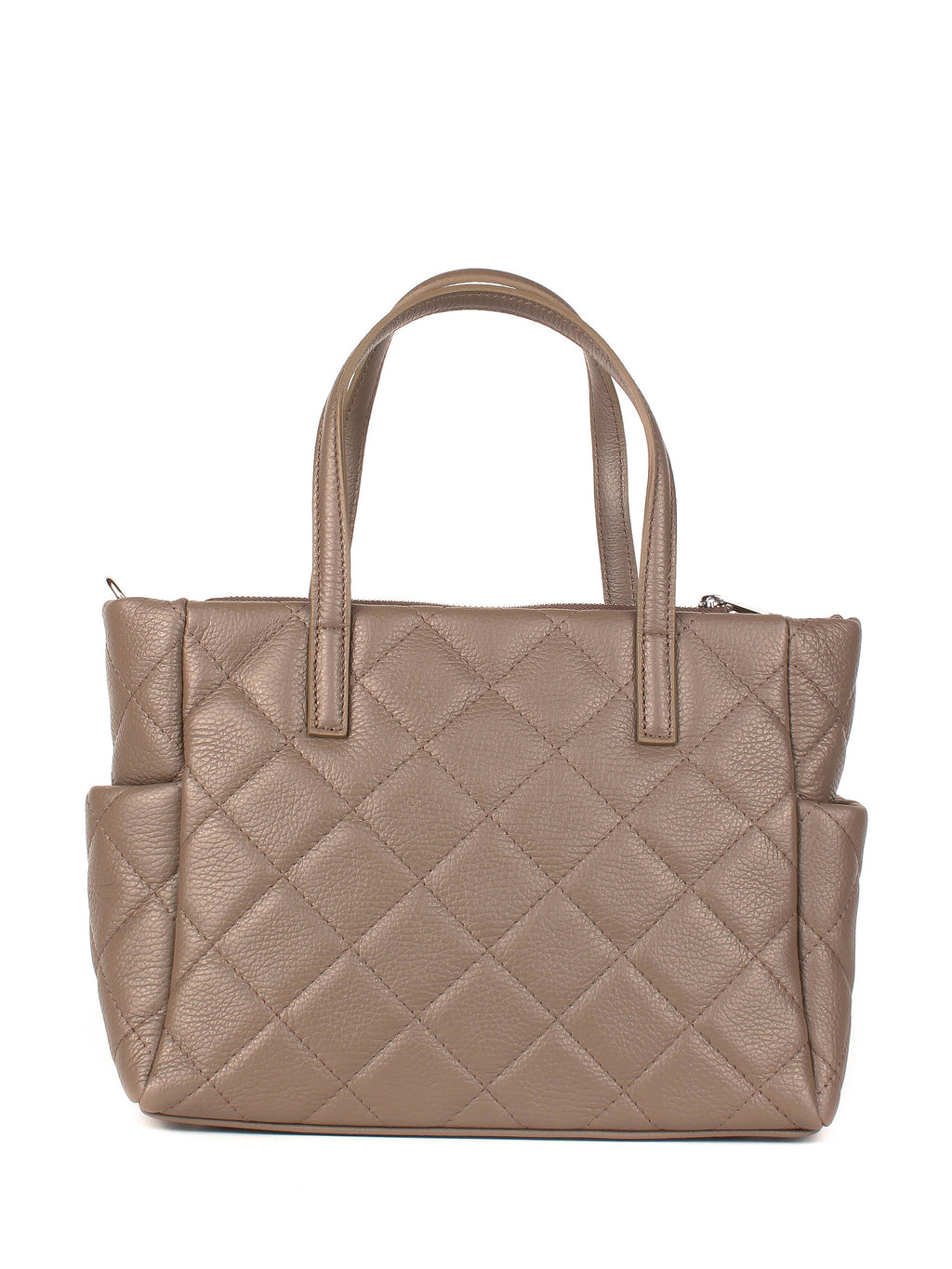 Bolso Tote de piel italiana Gris, Marrón 5001-104-37