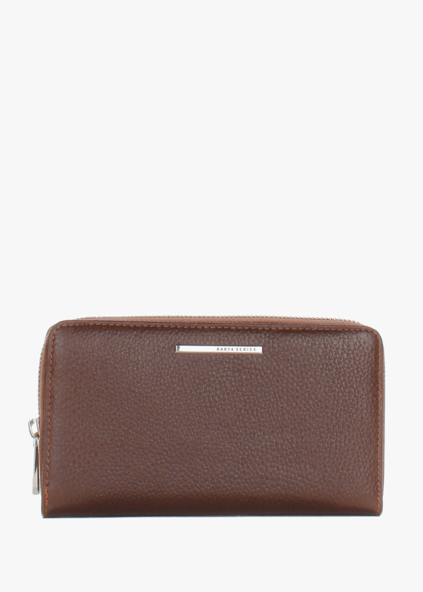 Cartera de piel italiana Rojo 1072-38