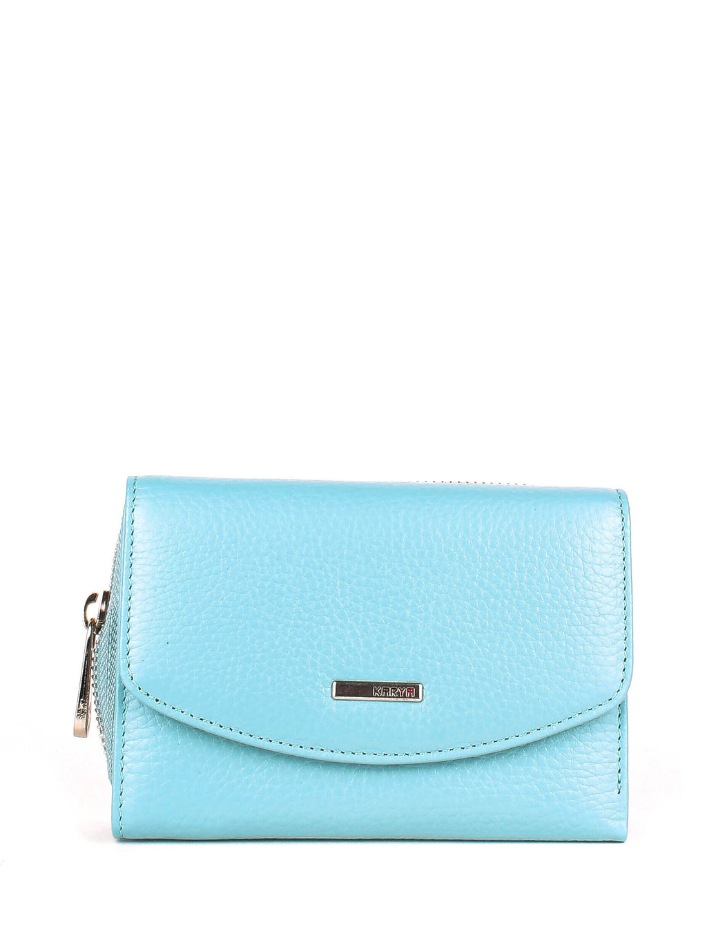 Cartera de piel italiana Блакитний 1192-100