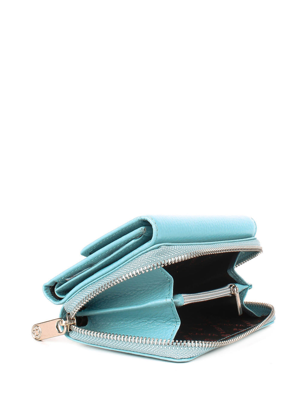 Cartera de piel italiana Блакитний 1192-100