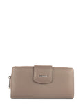 Cartera de piel italiana Gris 1119-51