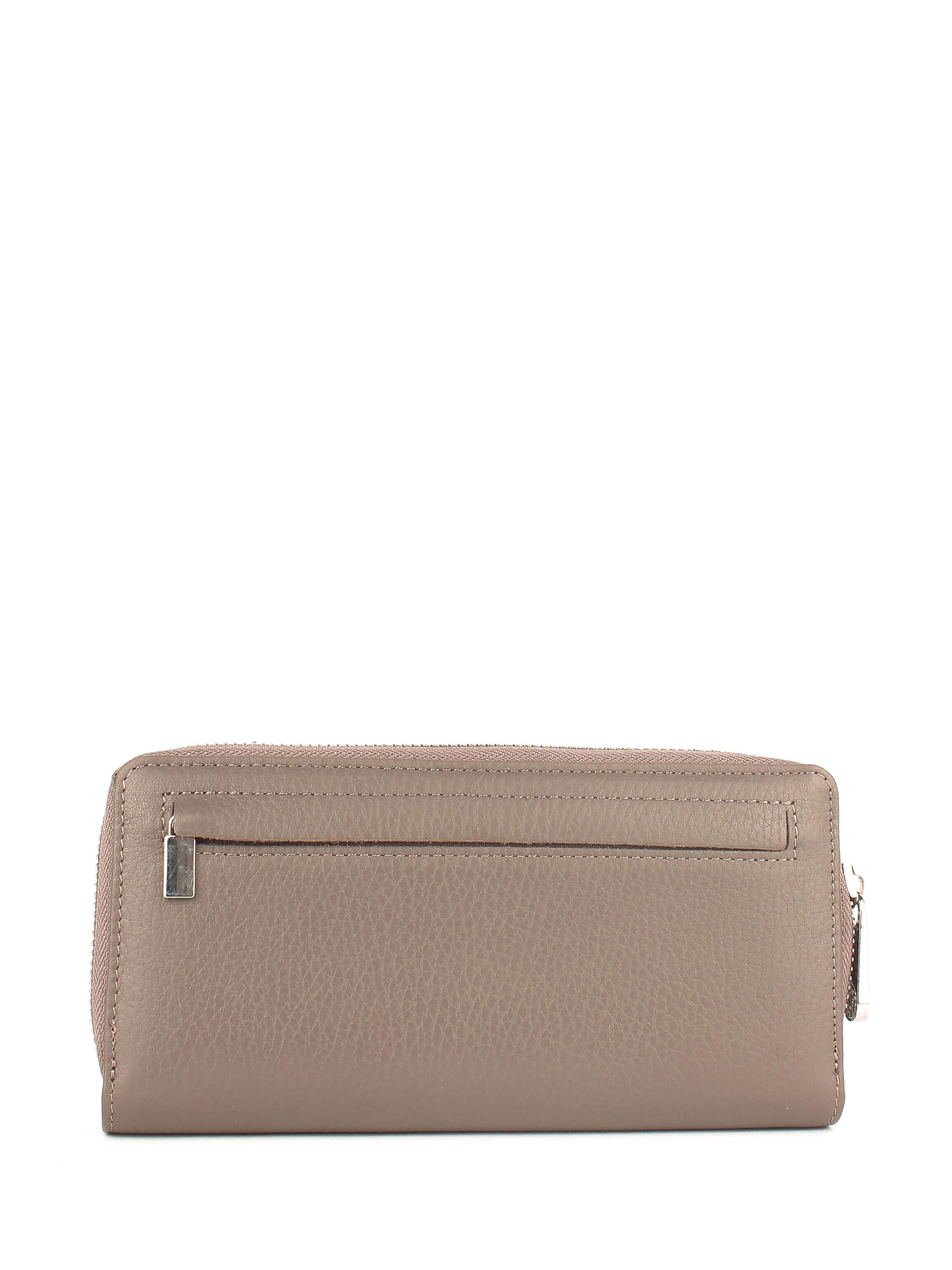 Cartera de piel italiana Gris 1119-51