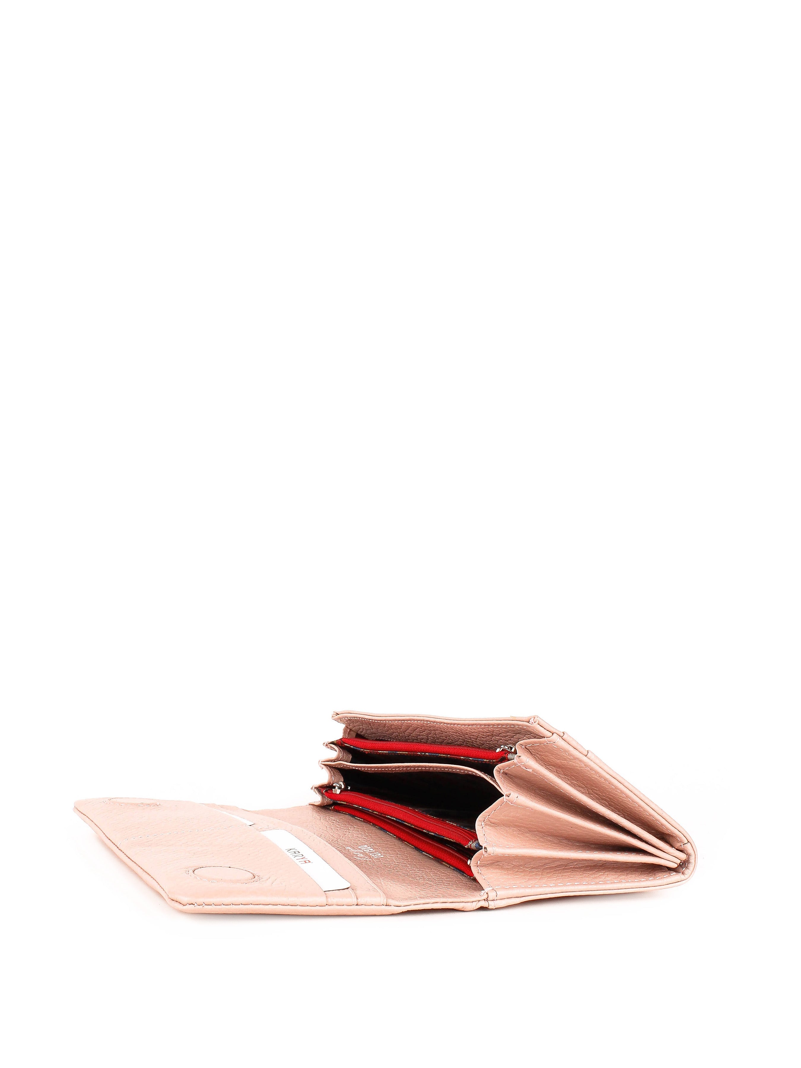 Cartera de piel italiana Polvoriento 1159-027