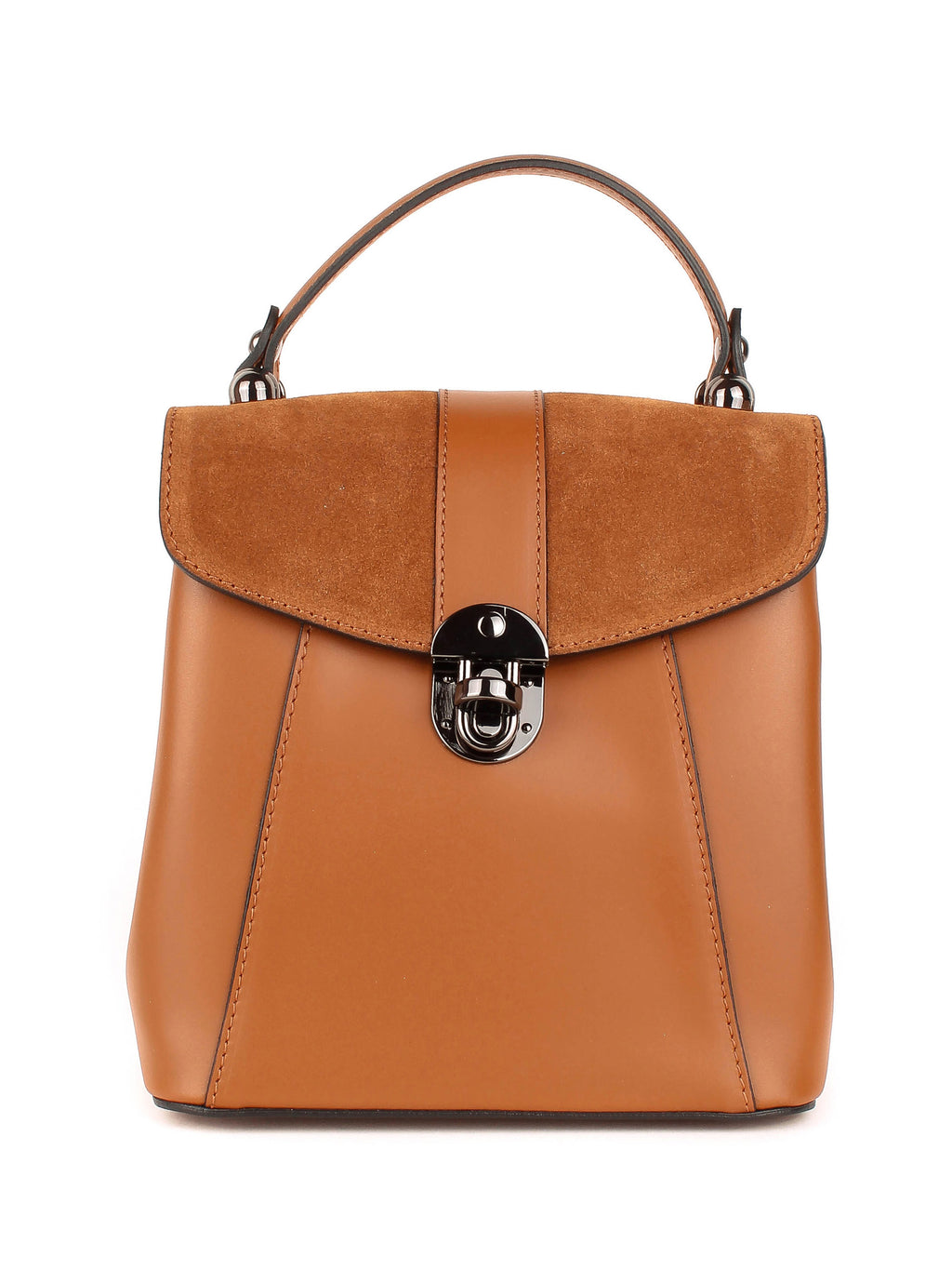 Mochila de piel italiana Rojo 4123-45-39