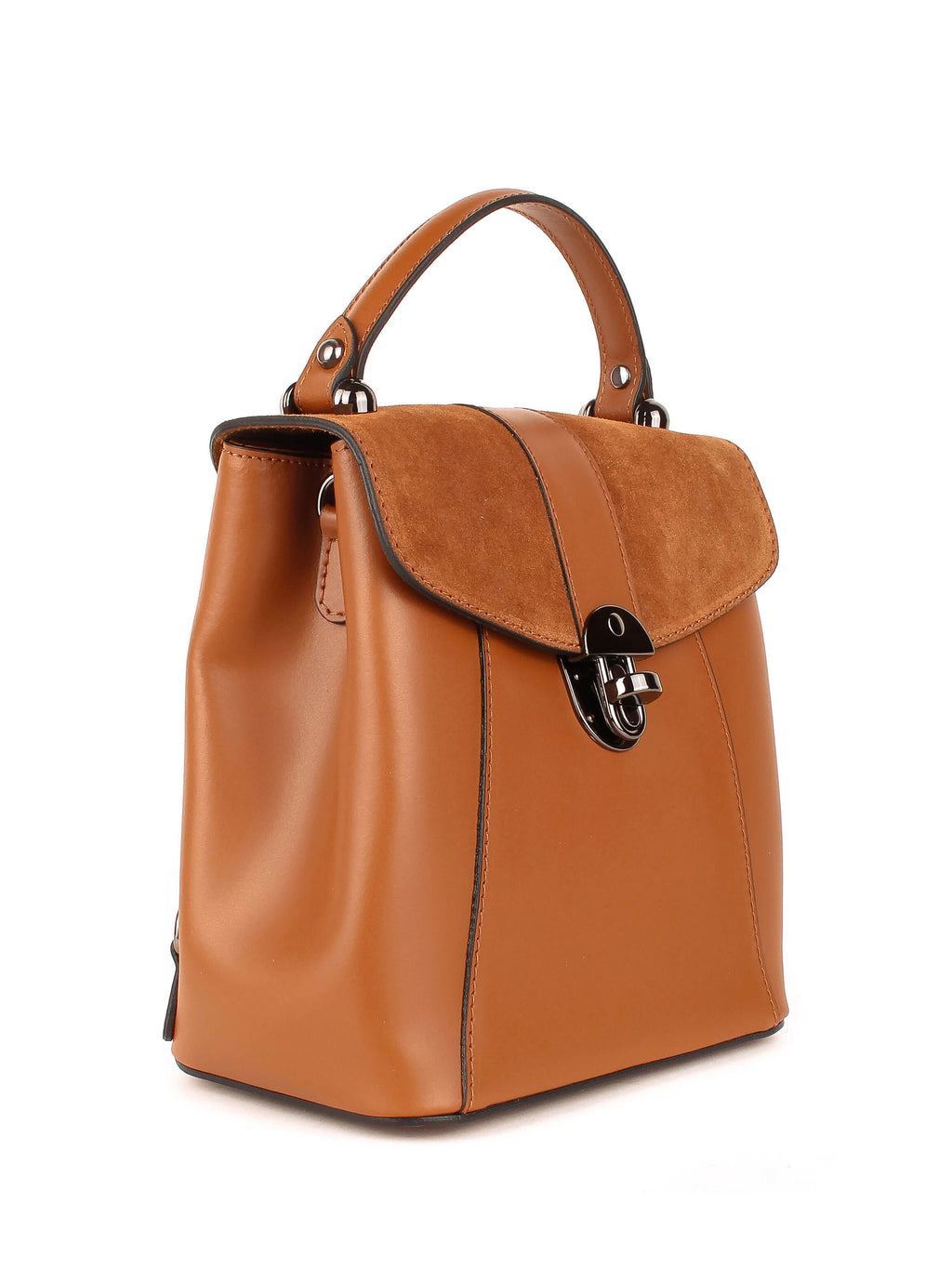 Mochila de piel italiana Rojo 4123-45-39