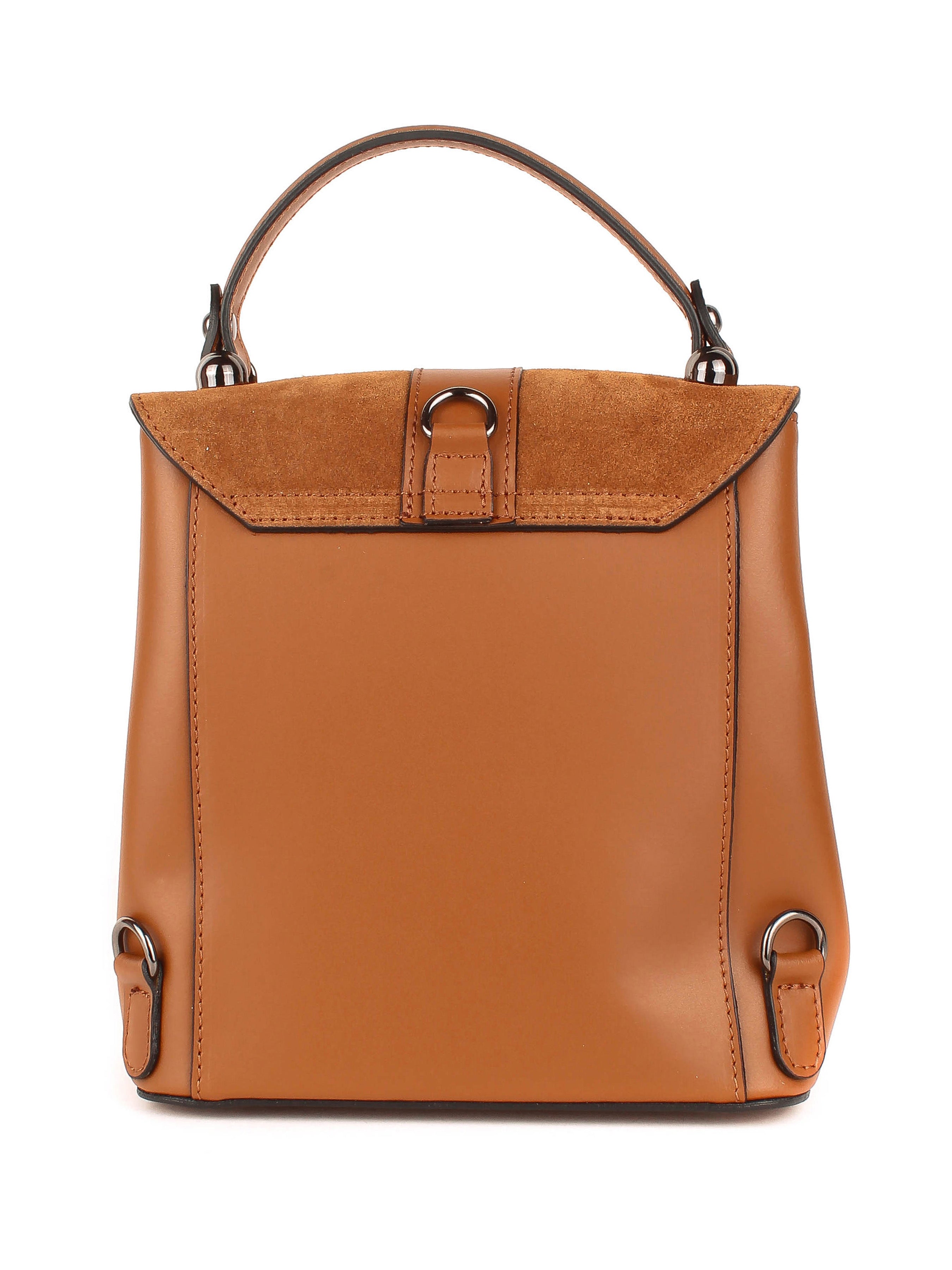 Mochila de piel italiana Rojo 4123-45-39