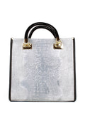 Bolso Tote de piel italiana Блакитний 8560-17-36