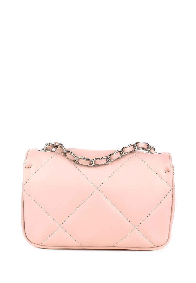 Bandolera de piel italiana Gris 1293-52-37