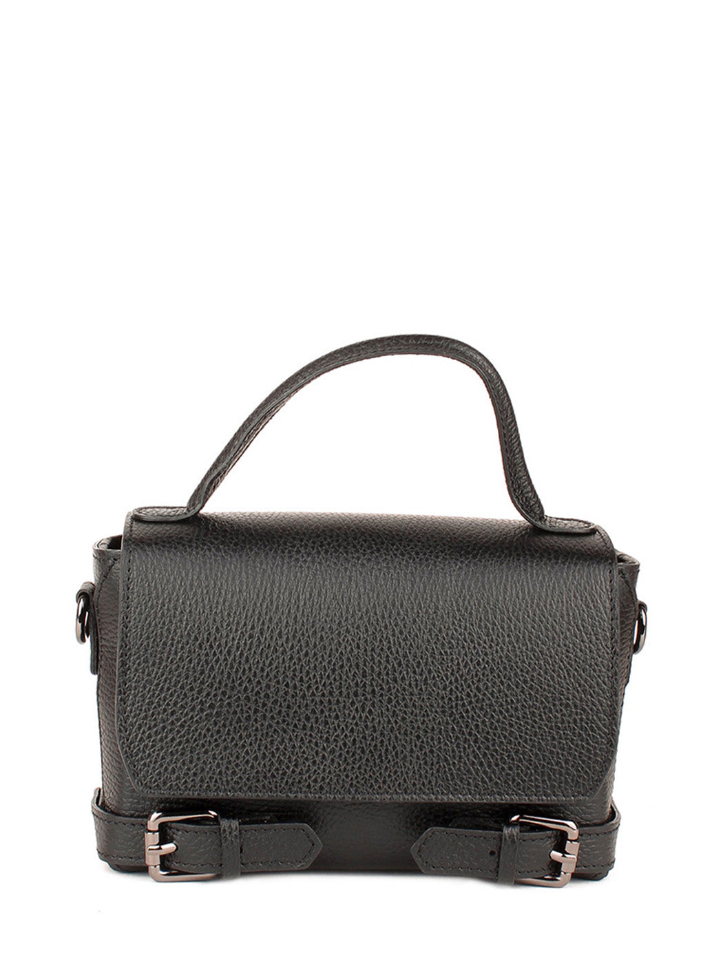 Bolso de mano de piel italiana Negro 4334-05-32