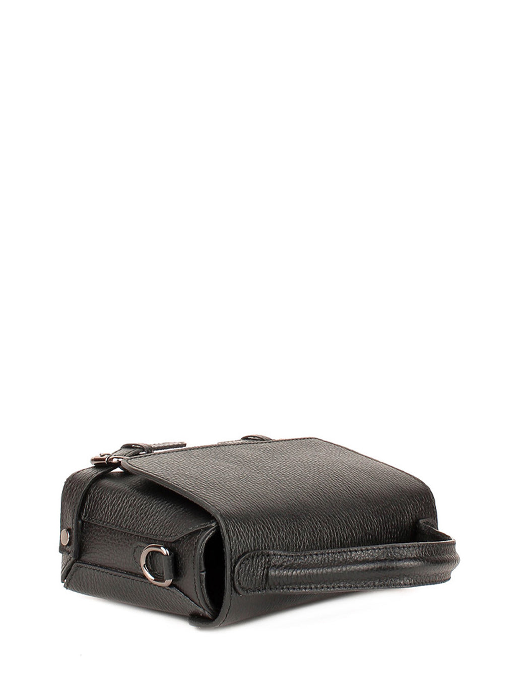 Bolso de mano de piel italiana Negro 4334-05-32