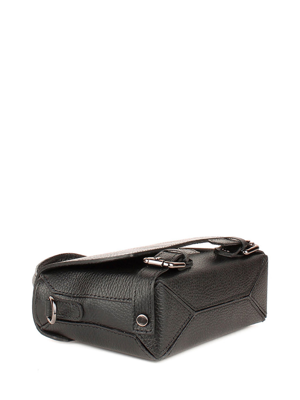 Bolso de mano de piel italiana Negro 4334-05-32