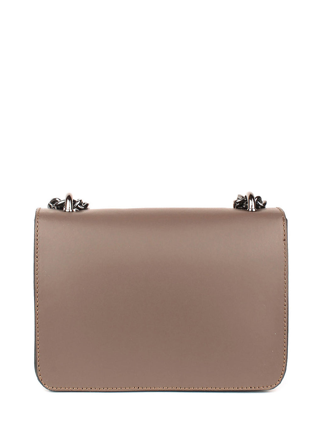 Bandolera de piel italiana Gris, Marrón 2108-104-31