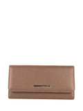 Cartera de piel italiana Gris 1146-51
